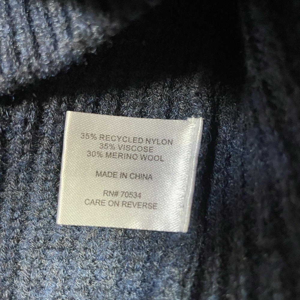 Orvis Cardigan Sweater Size Small Blue Wool Blend Button Up Casual Grandpa - Picture 8 of 10